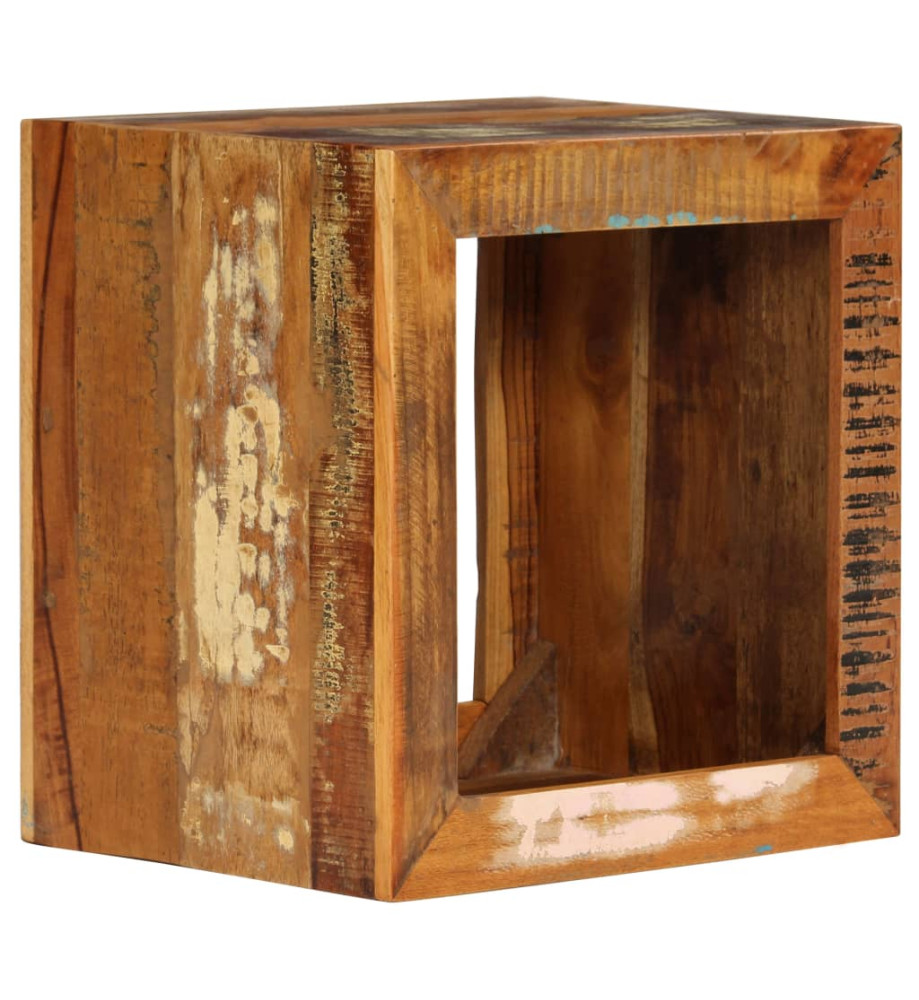 Tabouret 40x30x40 cm Bois de récupération solide