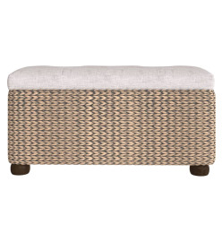 Bancs de rangement 2 pcs avec coussin gris 69 cm quenouille