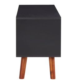 Meuble TV 110x35x50 cm Bois d'acacia solide et MDF