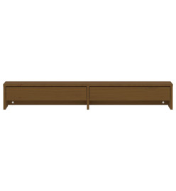 Support de moniteur Marron miel 100x27x15 cm Bois de pin solide