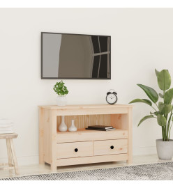 Meuble TV 79x35x52 cm Bois de pin massif