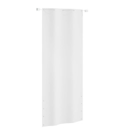 Écran de balcon Blanc 100x240 cm Tissu Oxford