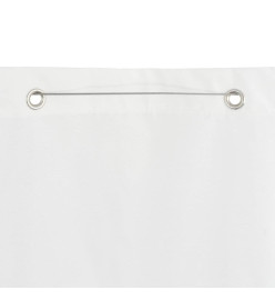 Écran de balcon Blanc 100x240 cm Tissu Oxford