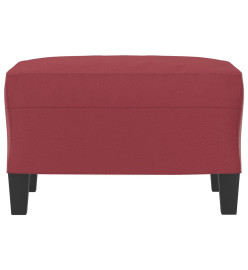 Repose-pied Rouge bordeaux 60x50x41 cm Similicuir