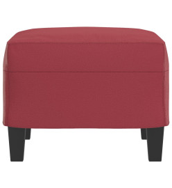 Repose-pied Rouge bordeaux 60x50x41 cm Similicuir