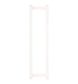 Porte-serviette Blanc 23x18x90 cm Bois de pin massif