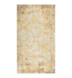 Tapis à tissage plat d'extérieur 115x170 cm Jaune