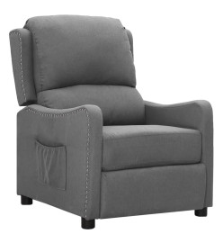 Fauteuil inclinable Gris clair Tissu