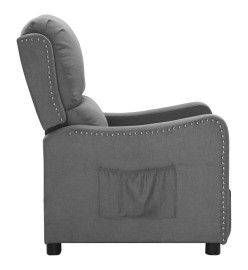 Fauteuil inclinable Gris clair Tissu