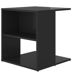 Table d'appoint Noir brillant 45x45x48 cm Aggloméré