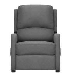 Fauteuil inclinable électrique Gris clair Tissu