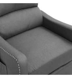 Fauteuil inclinable électrique Gris clair Tissu