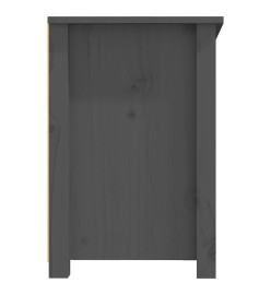 Meuble TV Gris 114x35x52 cm Bois de pin massif