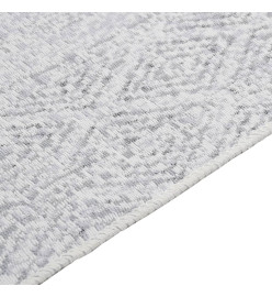 Tapis Gris clair 80x150 cm Coton