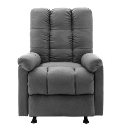 Fauteuil de massage inclinable Gris clair Tissu