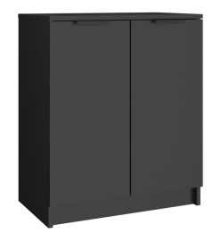 Armoire à chaussures Noir 59x35x70 cm bois d'ingénierie