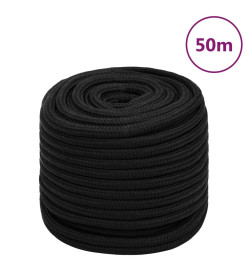 Corde de travail Noir 16 mm 50 m Polyester