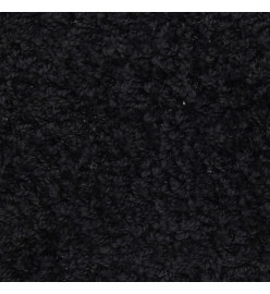 Tapis d'escalier 15 pcs noir 65x21x4 cm