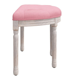 Banc Rose 81,5x41x49 cm Velours