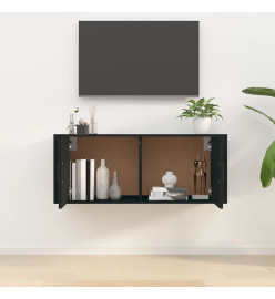 Meuble TV mural Noir 100x34,5x40 cm