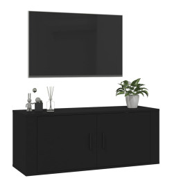 Meuble TV mural Noir 100x34,5x40 cm