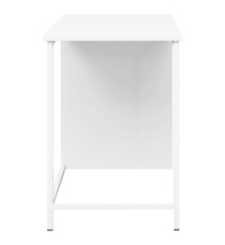 Bureau industriel avec tiroirs Blanc 105x52x75 cm Acier