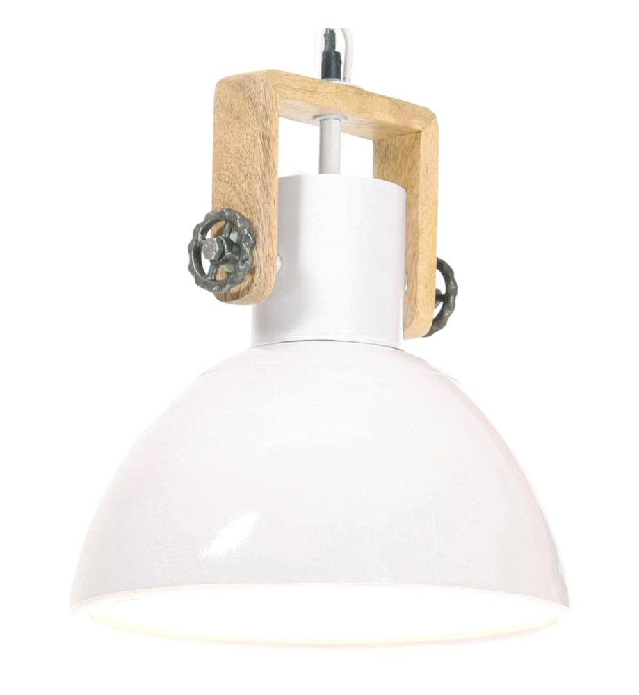 Lampe suspendue industrielle 25 W Blanc Rond 30 cm E27