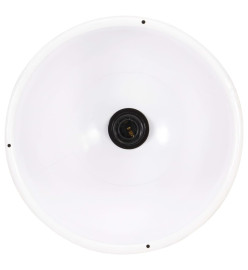 Lampe suspendue industrielle 25 W Blanc Rond 30 cm E27