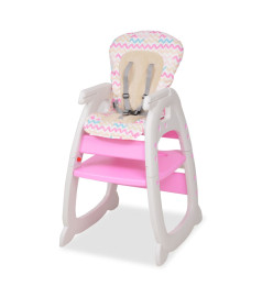 Chaise haute convertible 3-en-1 avec table Rose