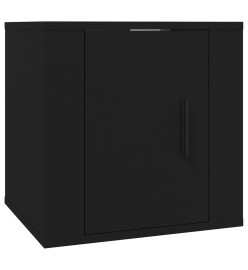 Ensemble de meubles TV 2 pcs noir bois d'ingénierie