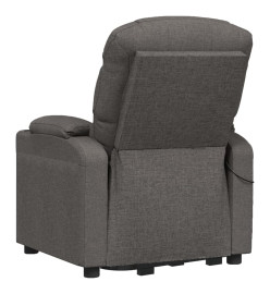 Fauteuil de massage inclinable Gris foncé Tissu