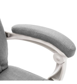 Chaise de bureau de massage Gris Tissu