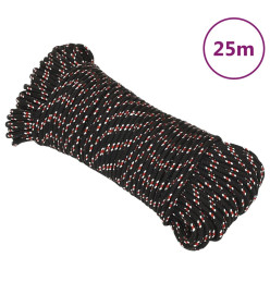 Corde de bateau Noir 4 mm 25 m Polypropylène