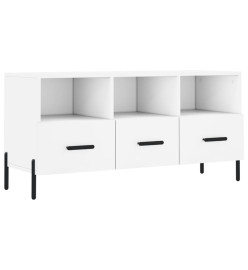 Meuble TV blanc 102x36x50 cm bois d'ingénierie