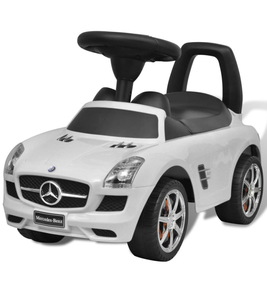 Voiture blanche pour enfants Mercedes Benz