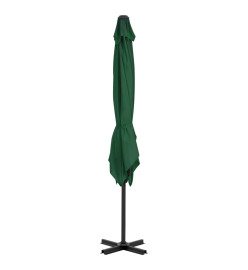 Parasol avec base portable Vert