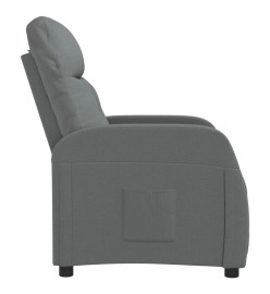 Fauteuil inclinable Gris foncé Tissu