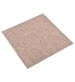 Dalles de tapis de sol 20 pcs 5 m² 50x50 cm Beige