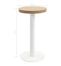 Table de bistro Marron clair 40 cm MDF