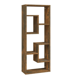 Étagère murale Chêne fumé 36x16x90 cm Bois d'ingénierie