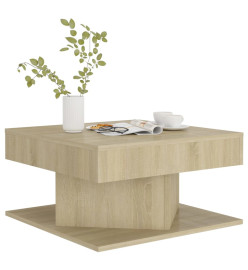 Table basse Chêne sonoma 57x57x30 cm Aggloméré