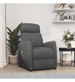 Fauteuil de massage Gris foncé Tissu