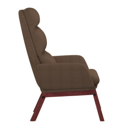 Chaise de relaxation Marron Tissu