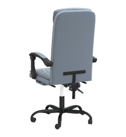 Fauteuil inclinable de bureau Gris foncé Velours