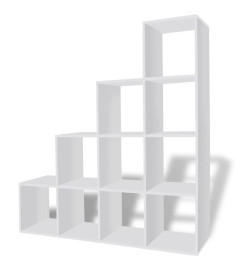 Bibliothèque/étagère 142 cm Blanc