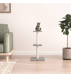 Arbre à chat avec griffoirs en sisal gris clair 73 cm