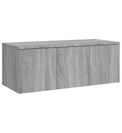 Meuble TV Sonoma gris 80x34x30 cm Bois d'ingénierie