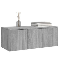 Meuble TV Sonoma gris 80x34x30 cm Bois d'ingénierie