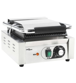 Grill pour panini rainuré Acier inoxydable 1800 W 31x30,5x20 cm