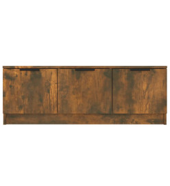 Meuble TV Chêne fumé 102x35x36,5 cm Bois d'ingénierie